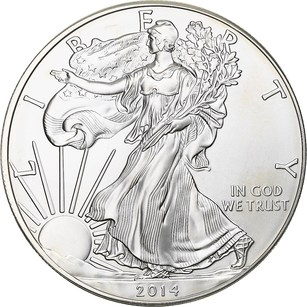 United States, 1 Dollar, 1 Oz, 2014, Philadelphia, Silver, MS(63), KM:273