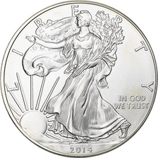 United States, 1 Dollar, 1 Oz, 2014, Philadelphia, Silver, MS(63), KM:273