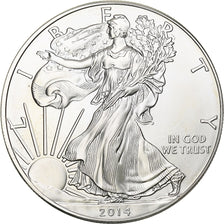 United States, 1 Dollar, 1 Oz, 2014, Philadelphia, Silver, MS(63), KM:273