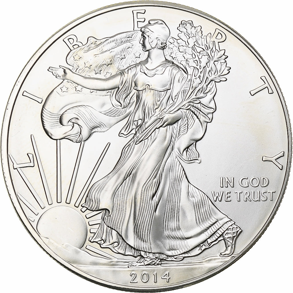 United States, 1 Dollar, 1 Oz, 2014, Philadelphia, Silver, MS(63), KM:273