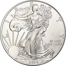 United States, 1 Dollar, 1 Oz, 2014, Philadelphia, Silver, MS(63), KM:273