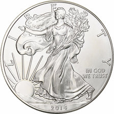 United States, 1 Dollar, 1 Oz, 2014, Philadelphia, Silver, MS(63), KM:273