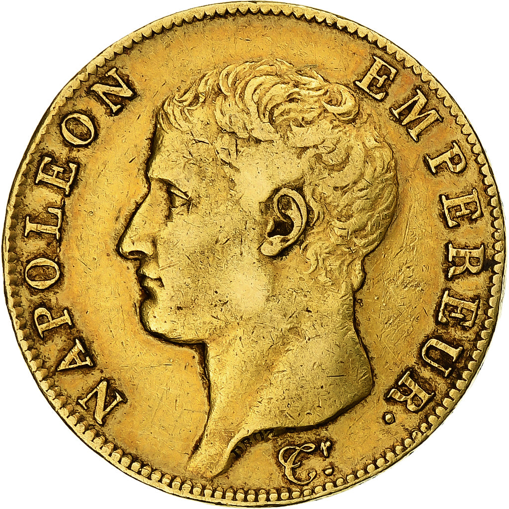 Frankrijk, 40 Francs, Napoléon I, AN 13, Paris, Goud, FR+, Gadoury:1081