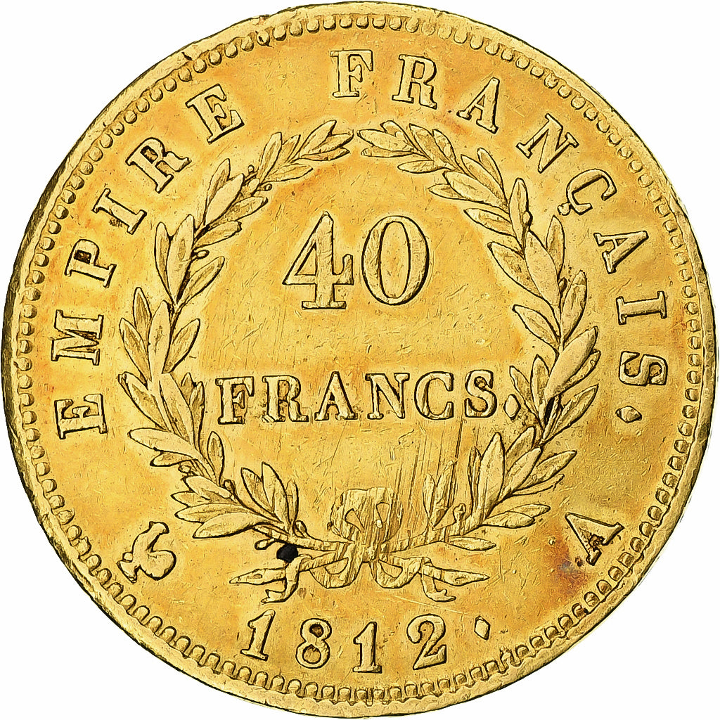 Frankreich, 40 Francs, Napoléon I, 1812, Paris, Gold, S+, Gadoury:1084