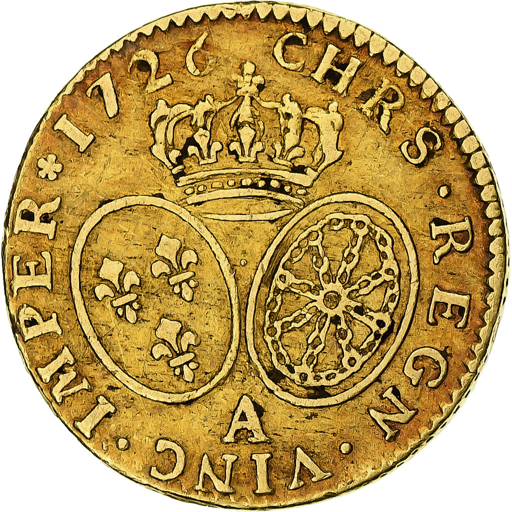 Frankreich, Louis XV, Louis d'Or, Louis d'or aux lunettes, 1726, Paris, 2éme