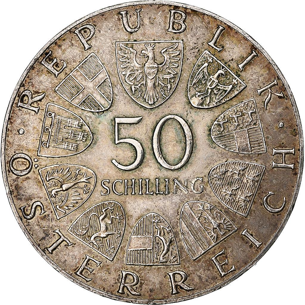 Austria, 50 Schilling, 1974, Silver, EF(40-45), KM:2920