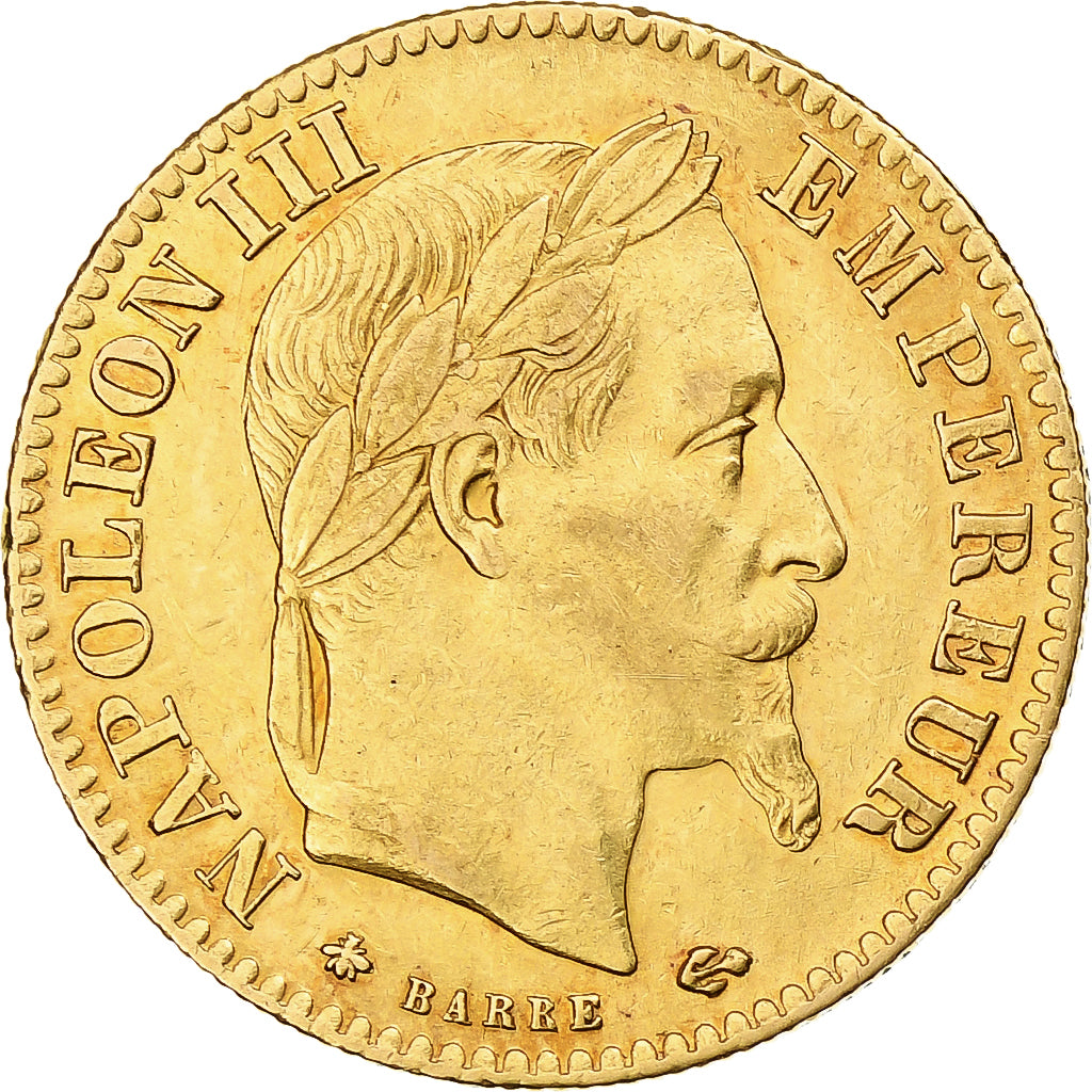 Frankreich, 10 Francs, Napoléon III, 1868, Paris, Gold, SS+, Gadoury:1015