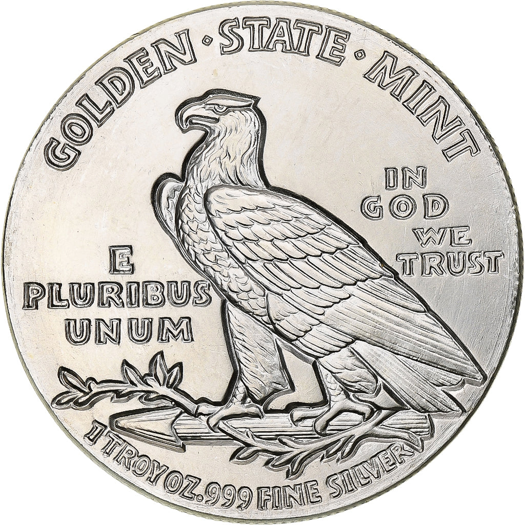 Verenigde Staten, Onza, Troy Ounce of Silver, Tête d'indien - Aigle, 1929
