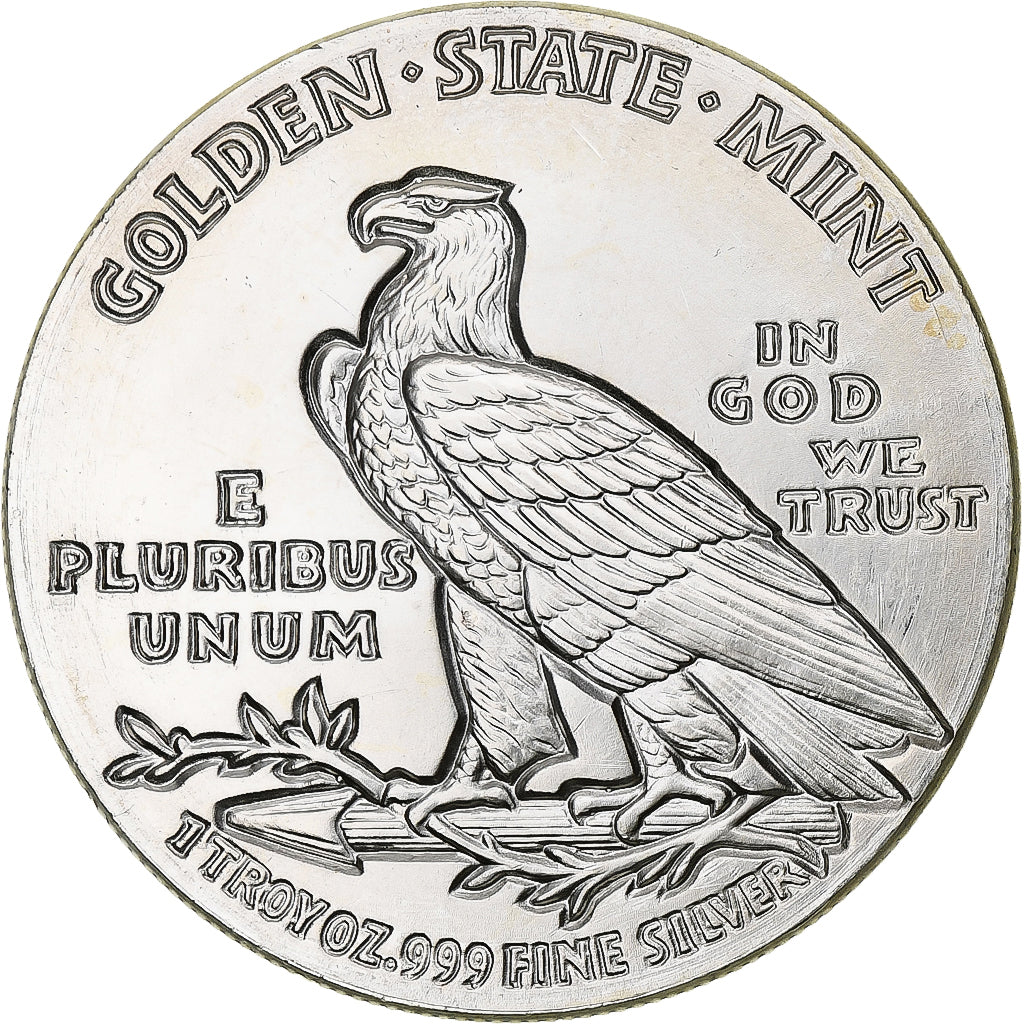 Vereinigte Staaten, Onza, Troy Ounce of Silver, Tête d'indien - Aigle, 1929