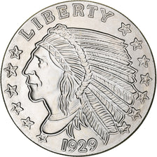 Vereinigte Staaten, Onza, Troy Ounce of Silver, Tête d'indien - Aigle, 1929