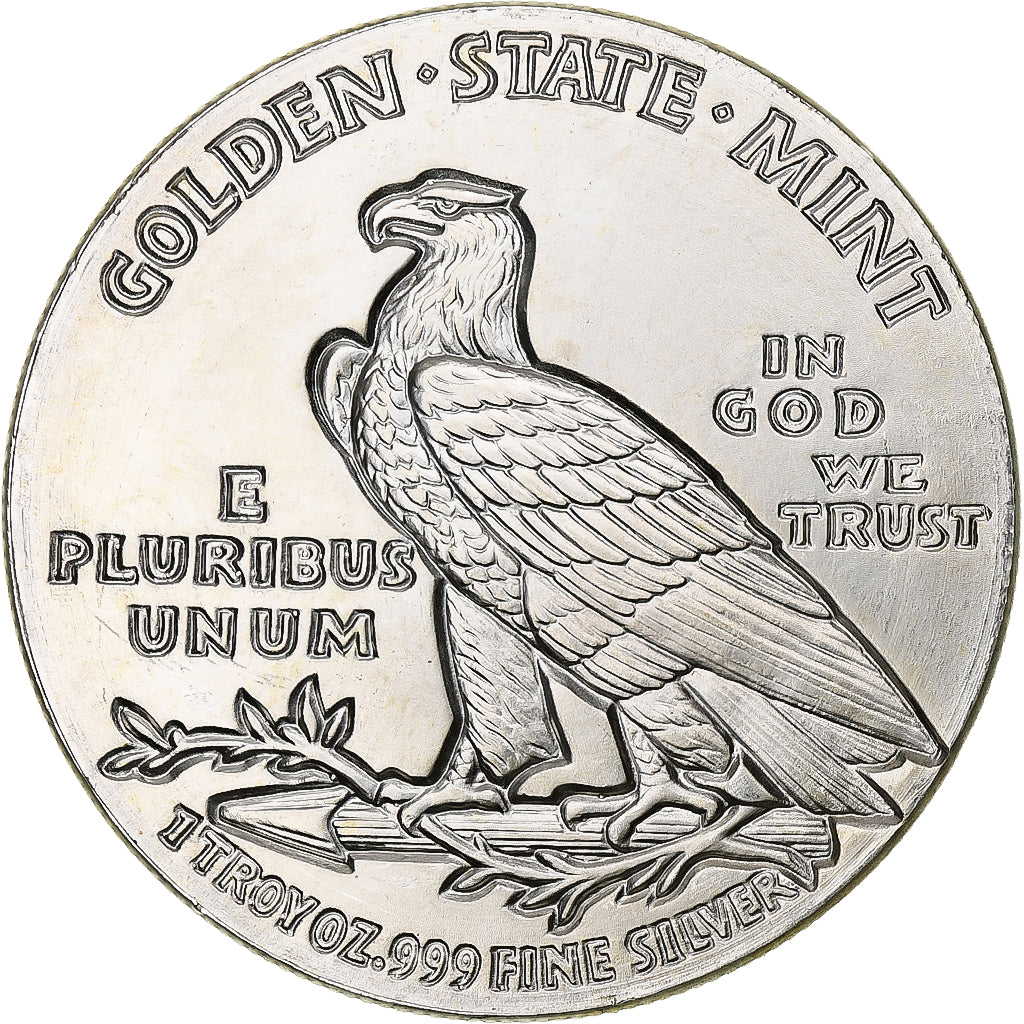 Vereinigte Staaten, Onza, Troy Ounce of Silver, Tête d'indien - Aigle, 1929