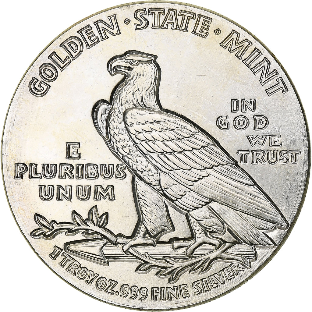 USA, Onza, Troy Ounce of Silver, Tête d'indien - Aigle, 1929, Philadelphia