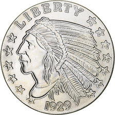 Verenigde Staten, Onza, Troy Ounce of Silver, Tête d'indien - Aigle, 1929