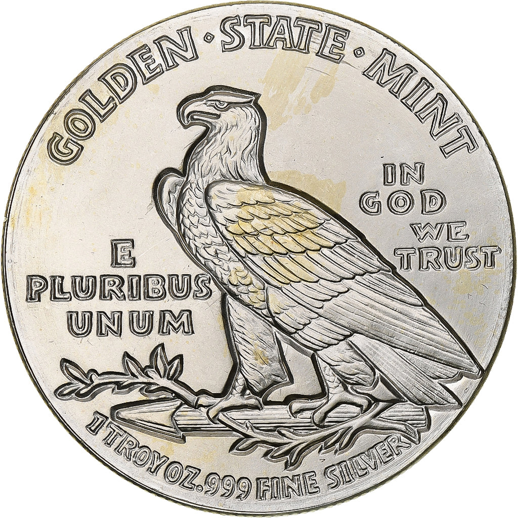 Verenigde Staten, Onza, Troy Ounce of Silver, Tête d'indien - Aigle, 1929