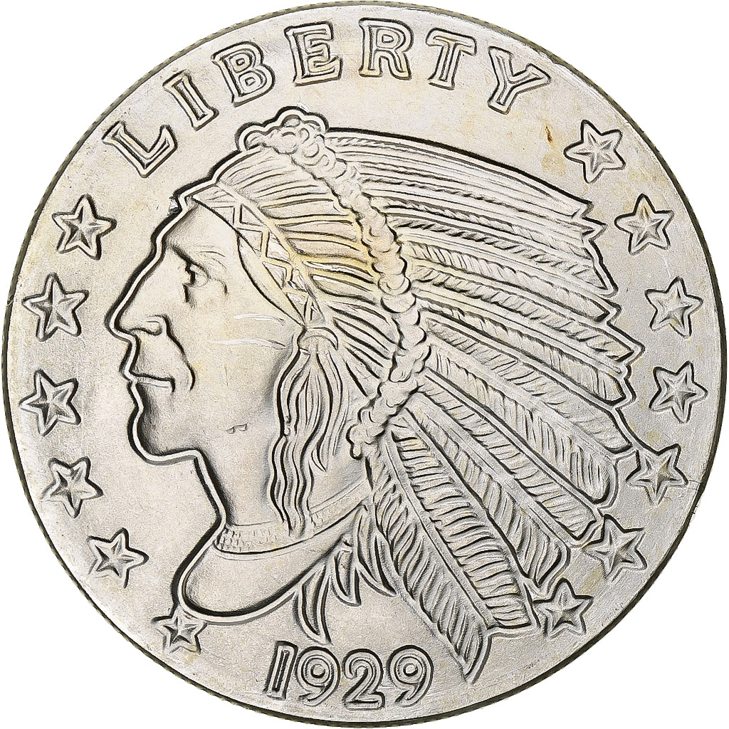 Estados Unidos da América, Onza, Troy Ounce of Silver, Tête d'indien - Aigle