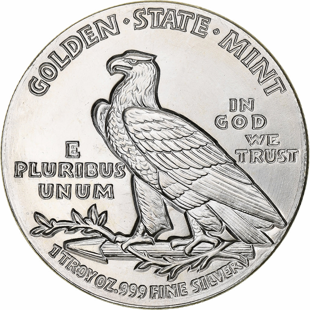 USA, Onza, Troy Ounce of Silver, Tête d'indien - Aigle, 1929, Philadelphia