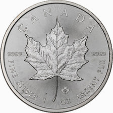 Canadá, Elizabeth II, 5 Dollars, 2014, Royal Canadian Mint, 1 Oz, Plata, FDC