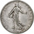 Frankrijk, 2 Francs, Semeuse, 1915, Paris, Zilver, ZF, Gadoury:532, KM:845.1