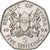 Quénia, 5 Shillings, 1994, British Royal Mint, Aço Niquelado, AU(55-58)