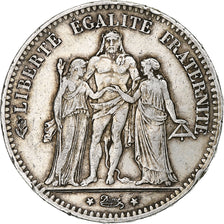 France, 5 Francs, Hercule, 1875, Paris, Argent, TTB, Gadoury:745a, KM:820.1