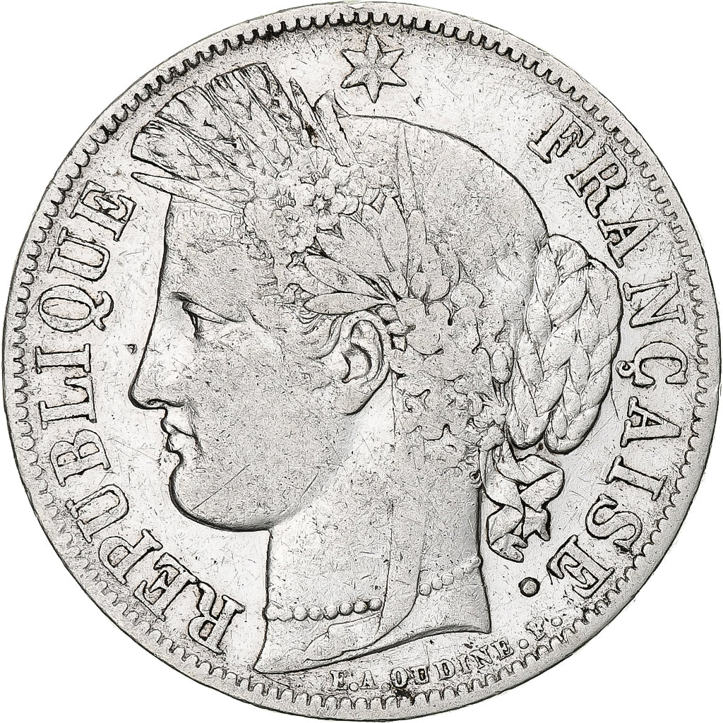 Francia, 5 Francs, Cérès, 1850, Paris, Argento, MB+, Gadoury:719, KM:761.1