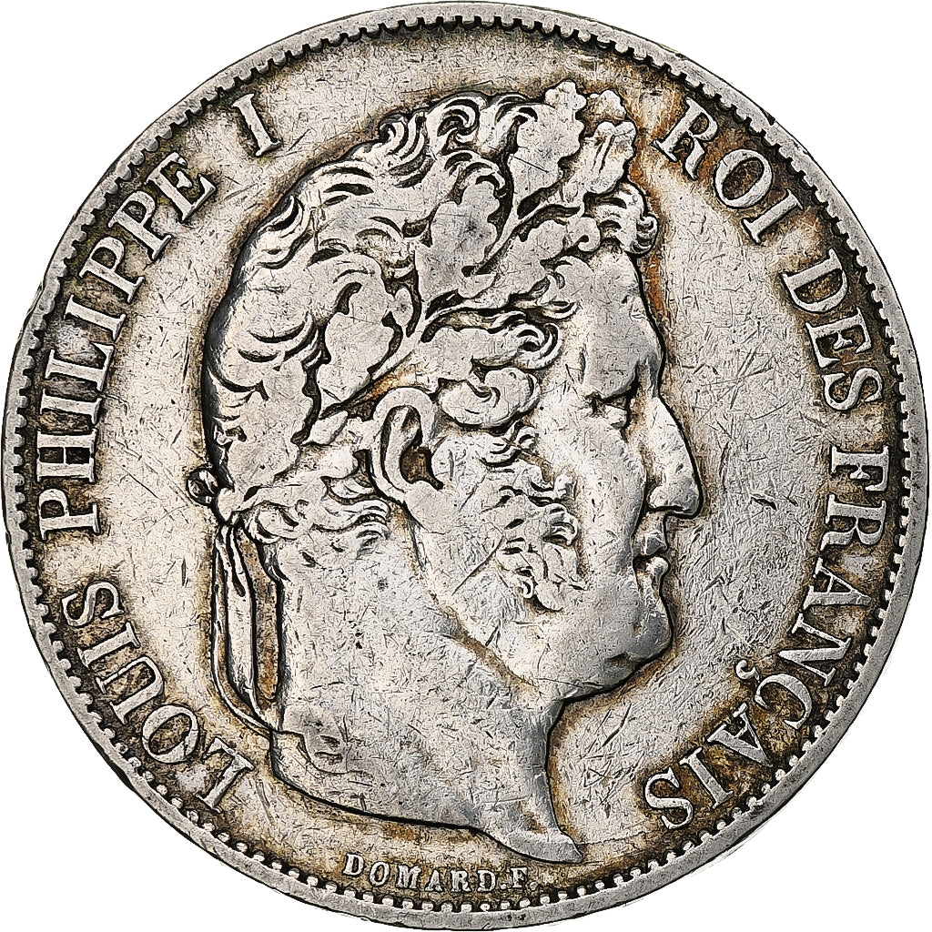 Frankreich, 5 Francs, Louis-Philippe, 1844, Lille, Silber, S+, Gadoury:678a