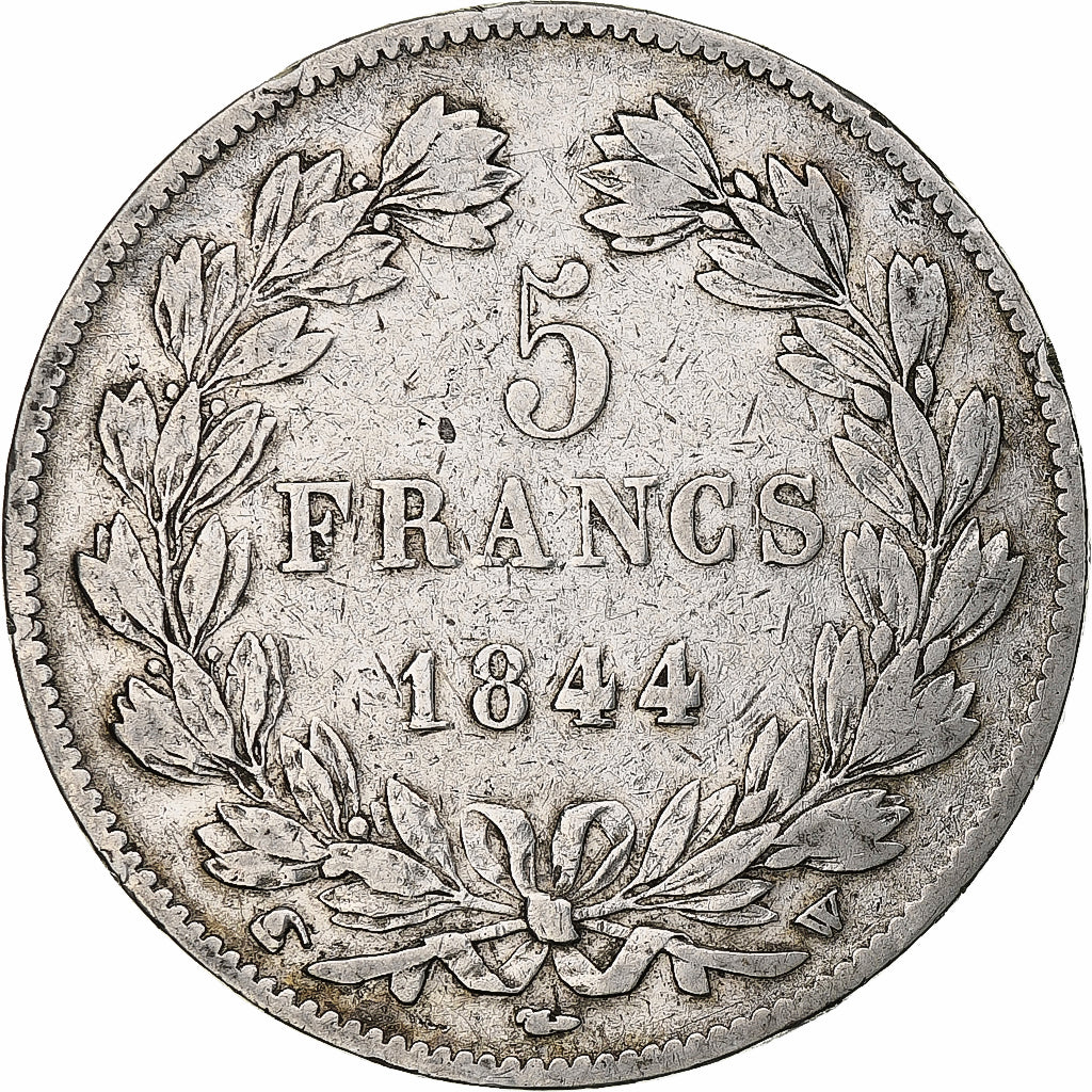 Frankreich, 5 Francs, Louis-Philippe, 1844, Lille, Silber, S+, Gadoury:678a