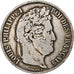 França, 5 Francs, Louis-Philippe, 1836, Rouen, Prata, VF(20-25), Gadoury:678