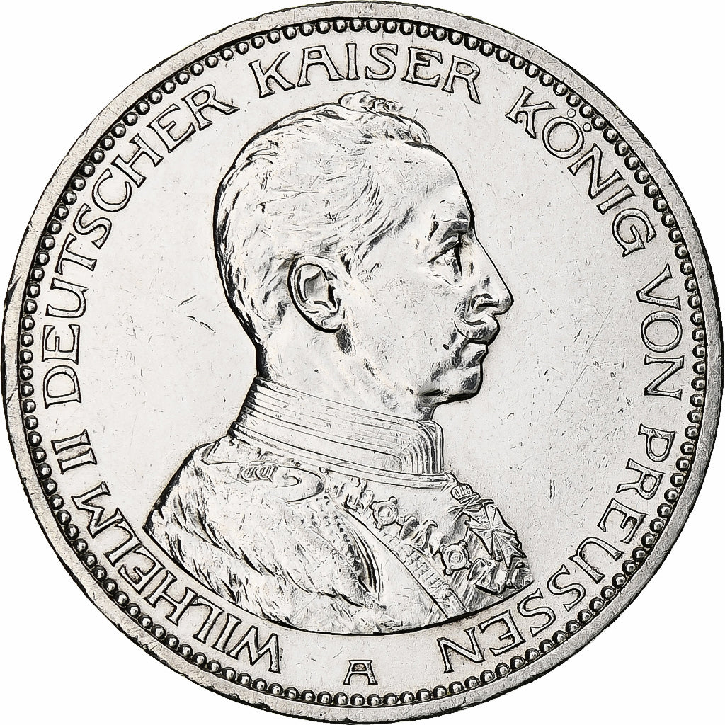 Deutsch Staaten, PRUSSIA, Wilhelm II, 5 Mark, 1913, Berlin, Silber, VZ, KM:536
