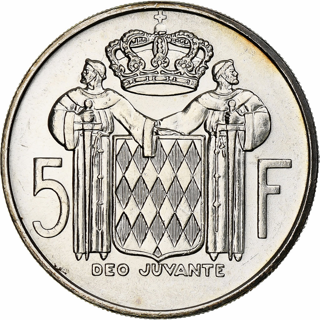 Monaco, Rainier III, 5 Francs, 1966, Paris, Argent, SUP, Gadoury:MC152., KM:141