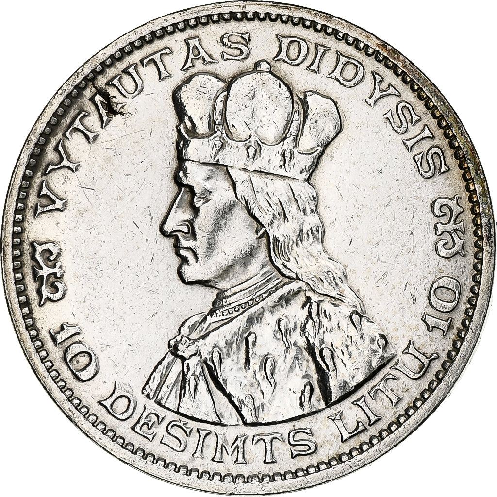 Lithuania, 10 Litu, 1936, Silber, VZ, KM:83