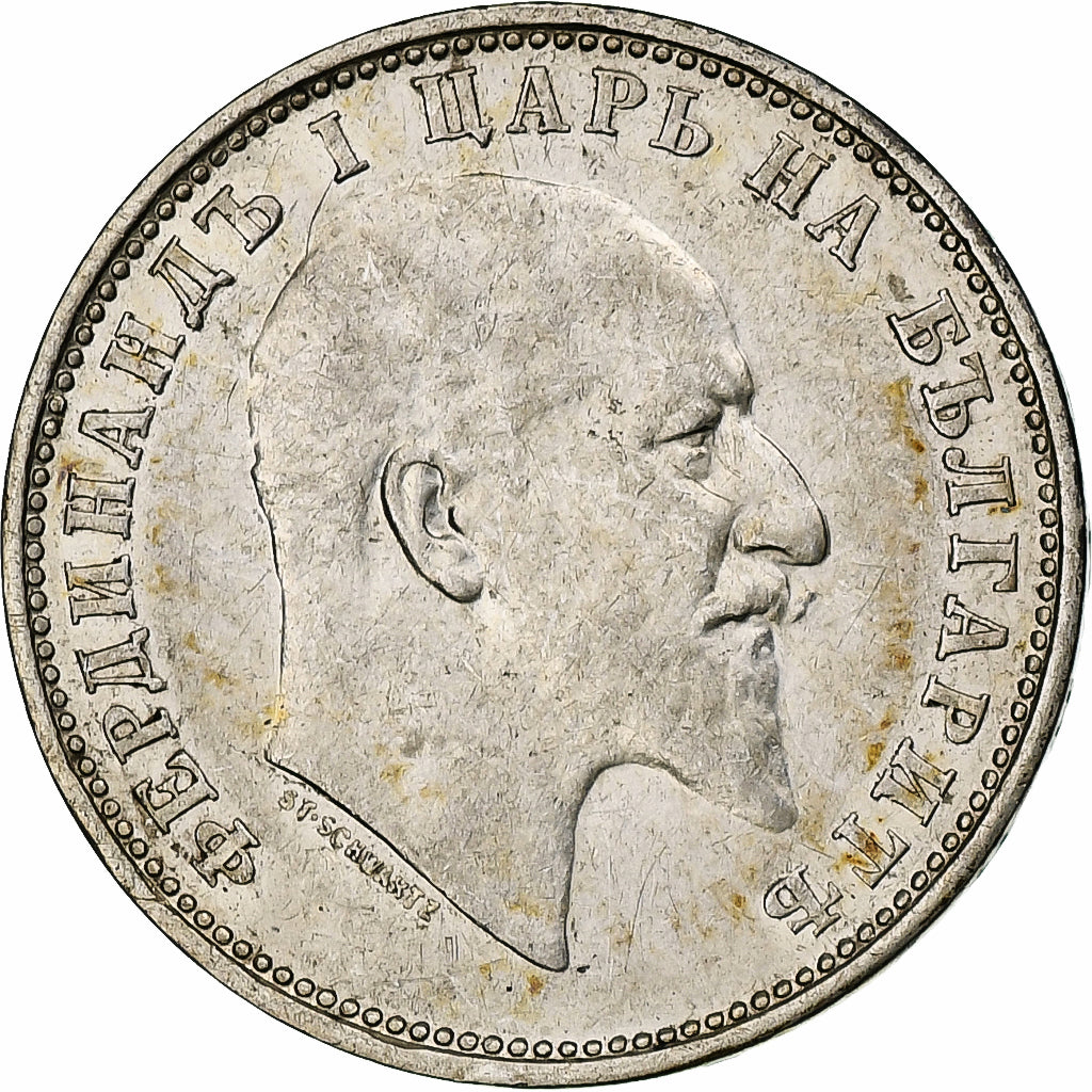 Bulgaria, Ferdinand I, Lev, 1910, Argento, SPL-, KM:28