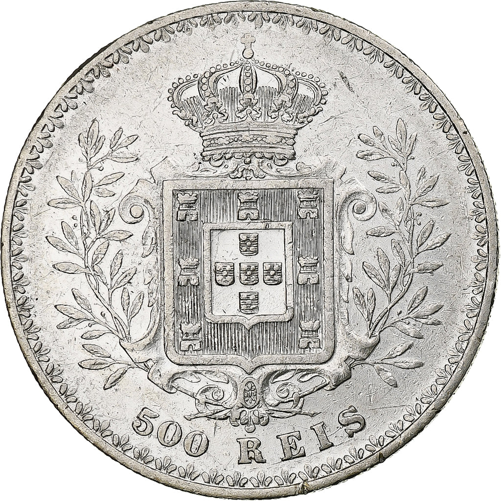 Portugal, Carlos I, 500 Reis, 1896, Argent, TTB+, KM:535