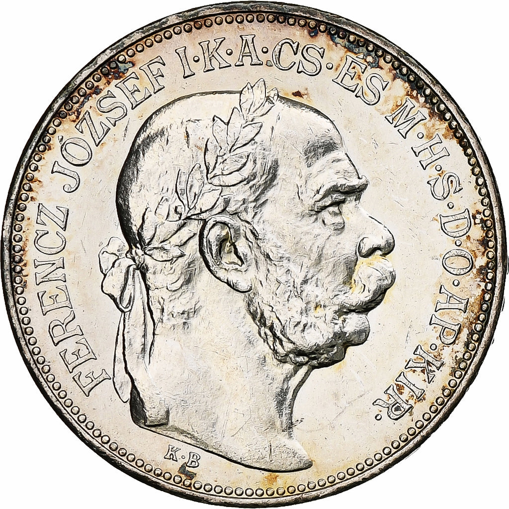 Ungarn, Franz Joseph I, 2 Korona, 1913, Kormoczbanya, Silber, VZ, KM:493
