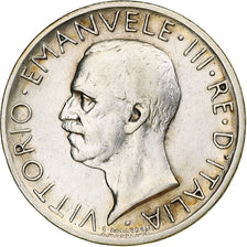 Italy, Vittorio Emanuele III, 5 Lire, 1929, Rome, Silver, EF(40-45), KM:67.1