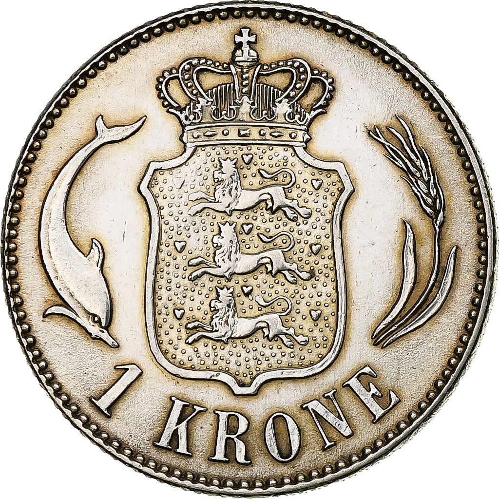 Danemark, Christian X, Krone, 1916, Copenhagen, Argent, TTB, KM:819