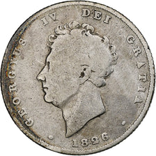 Grande-Bretagne, George IV, Shilling, 1826, Argent, B+, KM:694