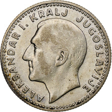 Iugoslavia, Alexander I, 10 Dinara, 1931, Argento, BB, KM:10