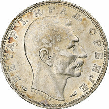 Serbia, Peter I, Dinar, 1915, Argento, SPL-, KM:25.1