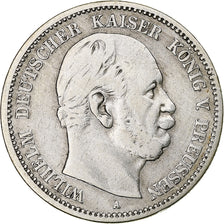 German States, PRUSSIA, Wilhelm I, 2 Mark, 1876, Berlin, Silver, VF(30-35)
