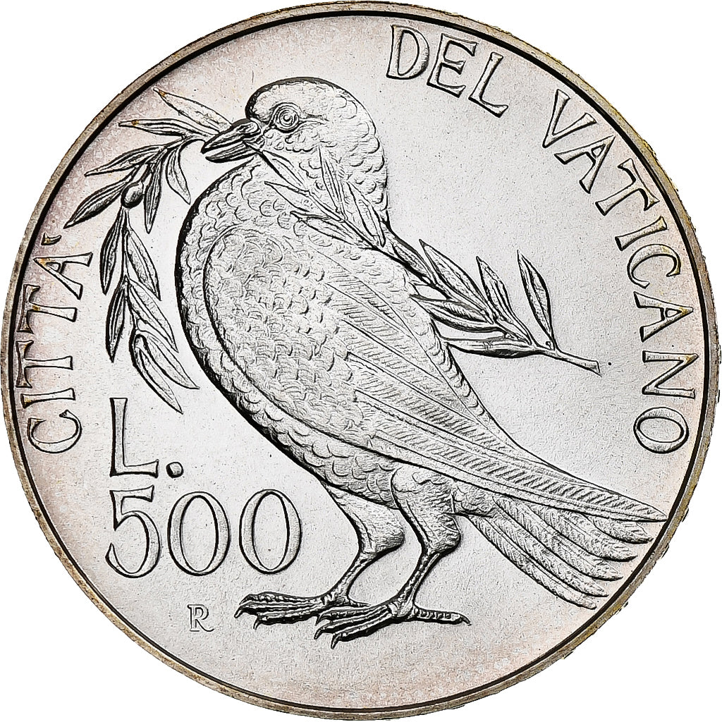 VATICAN CITY, John Paul II, 500 Lire, 1993, Rome, Silver, MS(65-70), KM:243