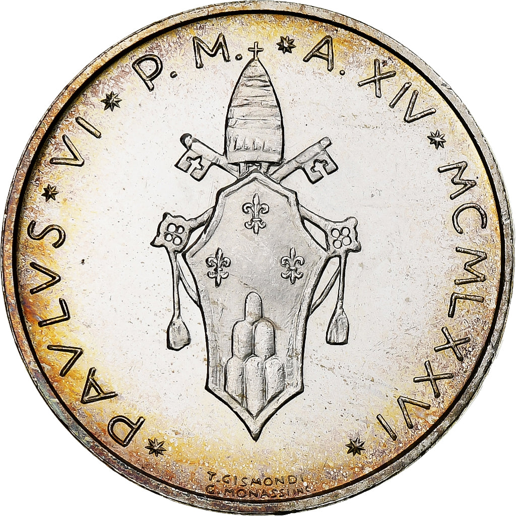 CITTÀ DEL VATICANO, Paul VI, 500 Lire, 1971, Rome, Argento, FDC, KM:123