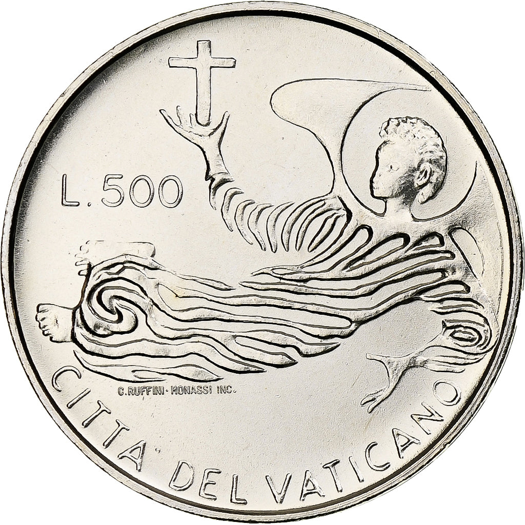 CITTÀ DEL VATICANO, Paul VI, 500 Lire, 1969, Rome, Argento, FDC, KM:115