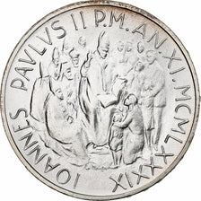 VATICAN CITY, John Paul II, 1000 Lire, 1989, Rome, Silver, MS(65-70), KM:219