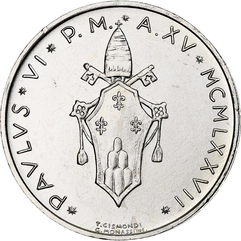 Cité du Vatican, Paul VI, 500 Lire, 1977, Rome, Argent, FDC, KM:132