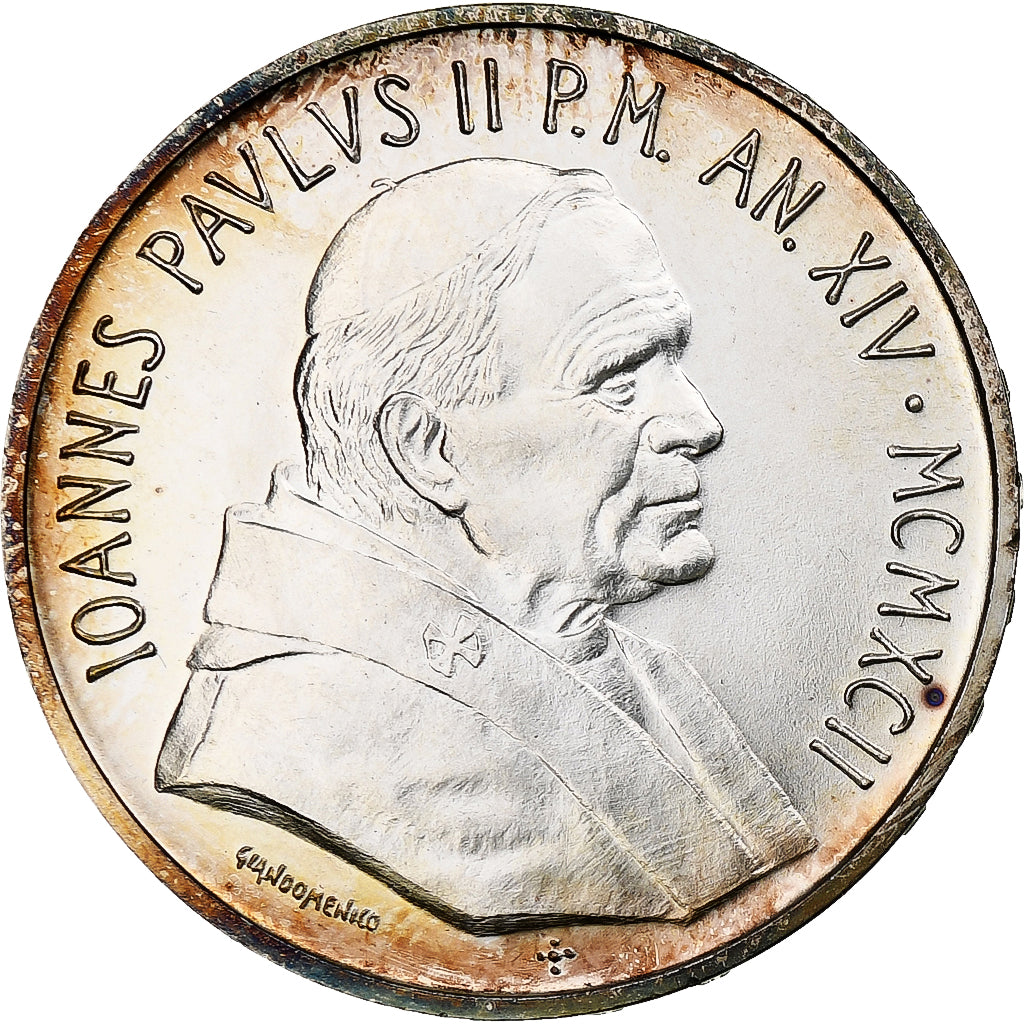 CITTÀ DEL VATICANO, John Paul II, 1000 Lire, 1992, Rome, Argento, FDC, KM:242