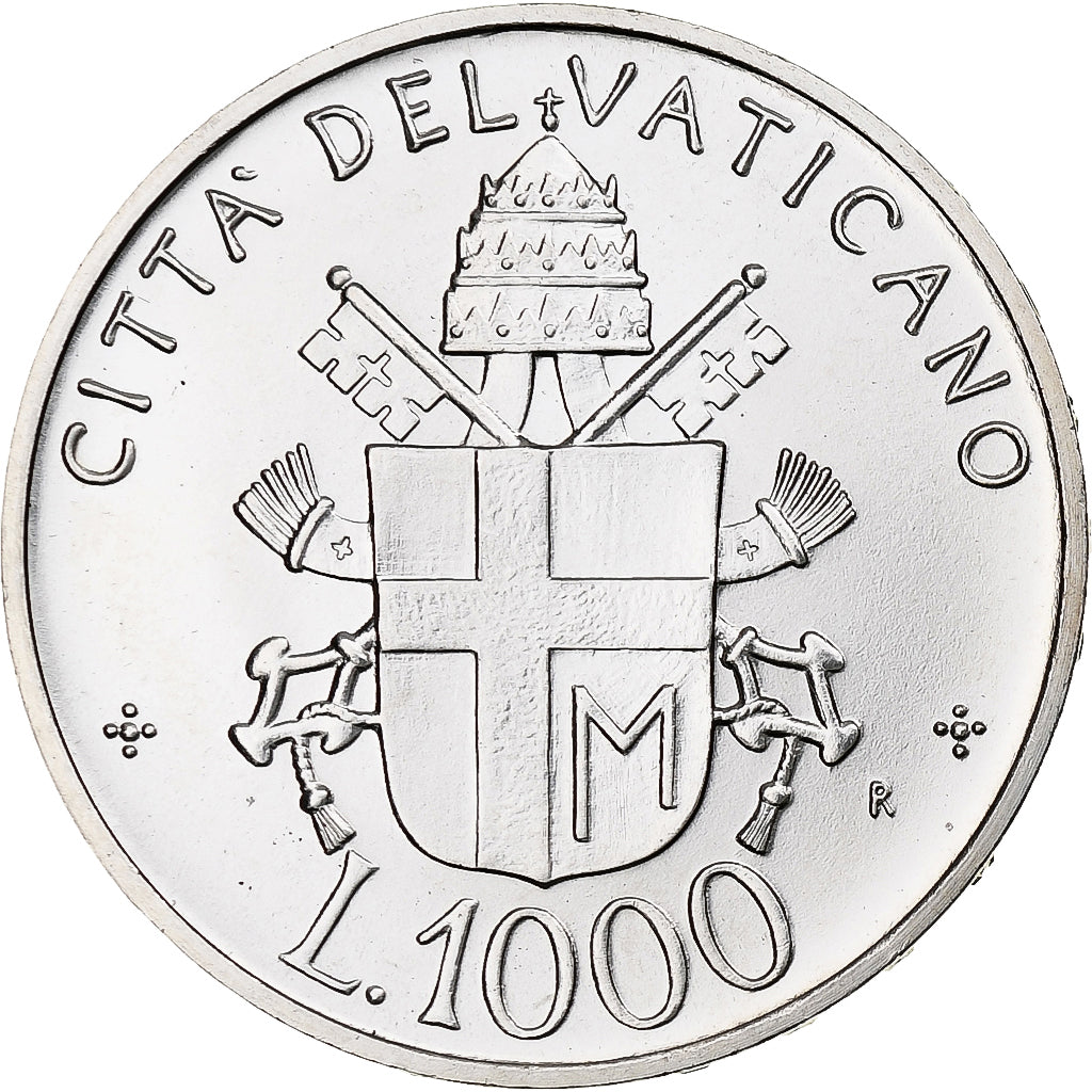CITTÀ DEL VATICANO, John Paul II, 1000 Lire, 1992, Rome, Argento, FDC, KM:242