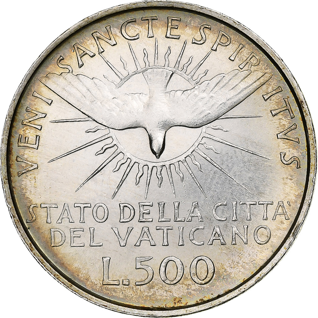 Cité du Vatican, Sede Vacante, 500 Lire, 1963, Rome, Argent, FDC, KM:75