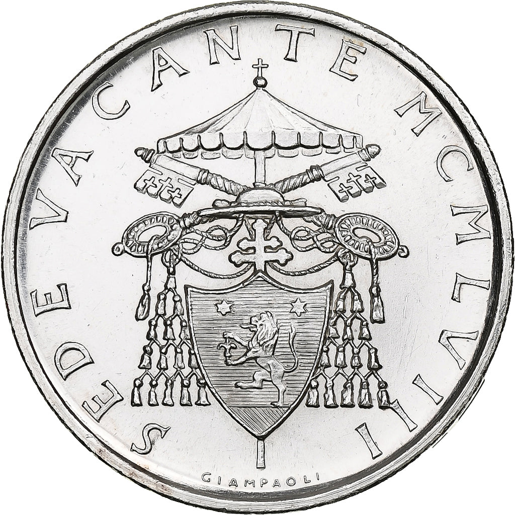 VATICAN CITY, Sede Vacante, 500 Lire, 1963, Rome, Silver, MS(65-70), KM:75
