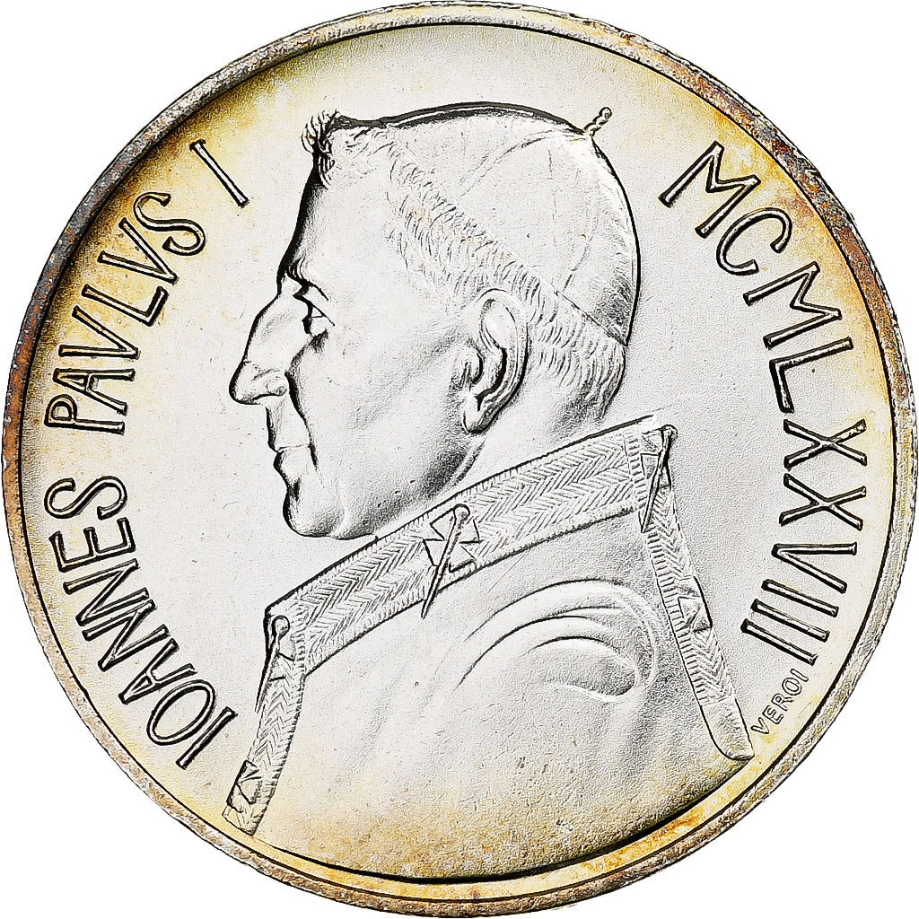 VATICAN CITY, John Paul I, 1000 Lire, 1978, Rome, Silver, MS(65-70), KM:142